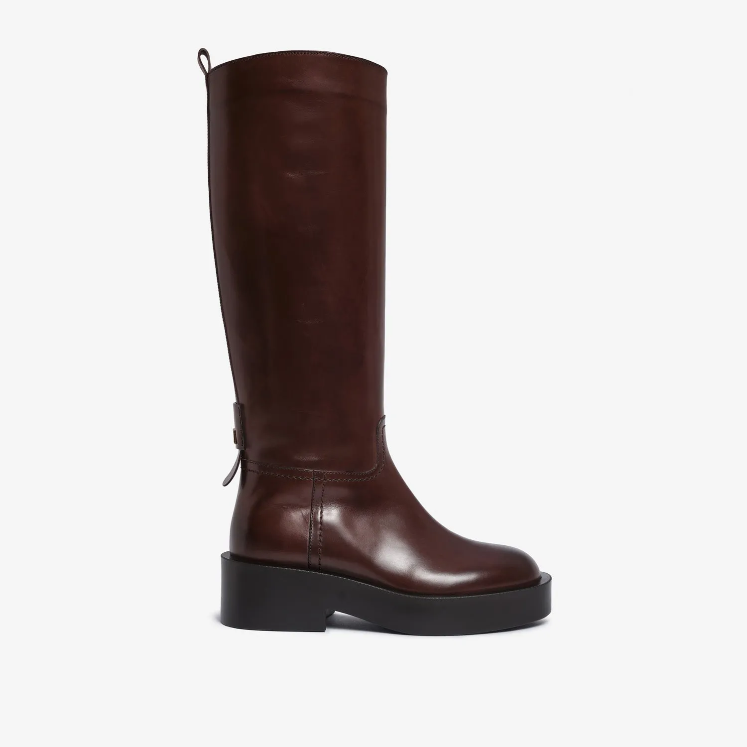 Lucretia leather riding boot for women