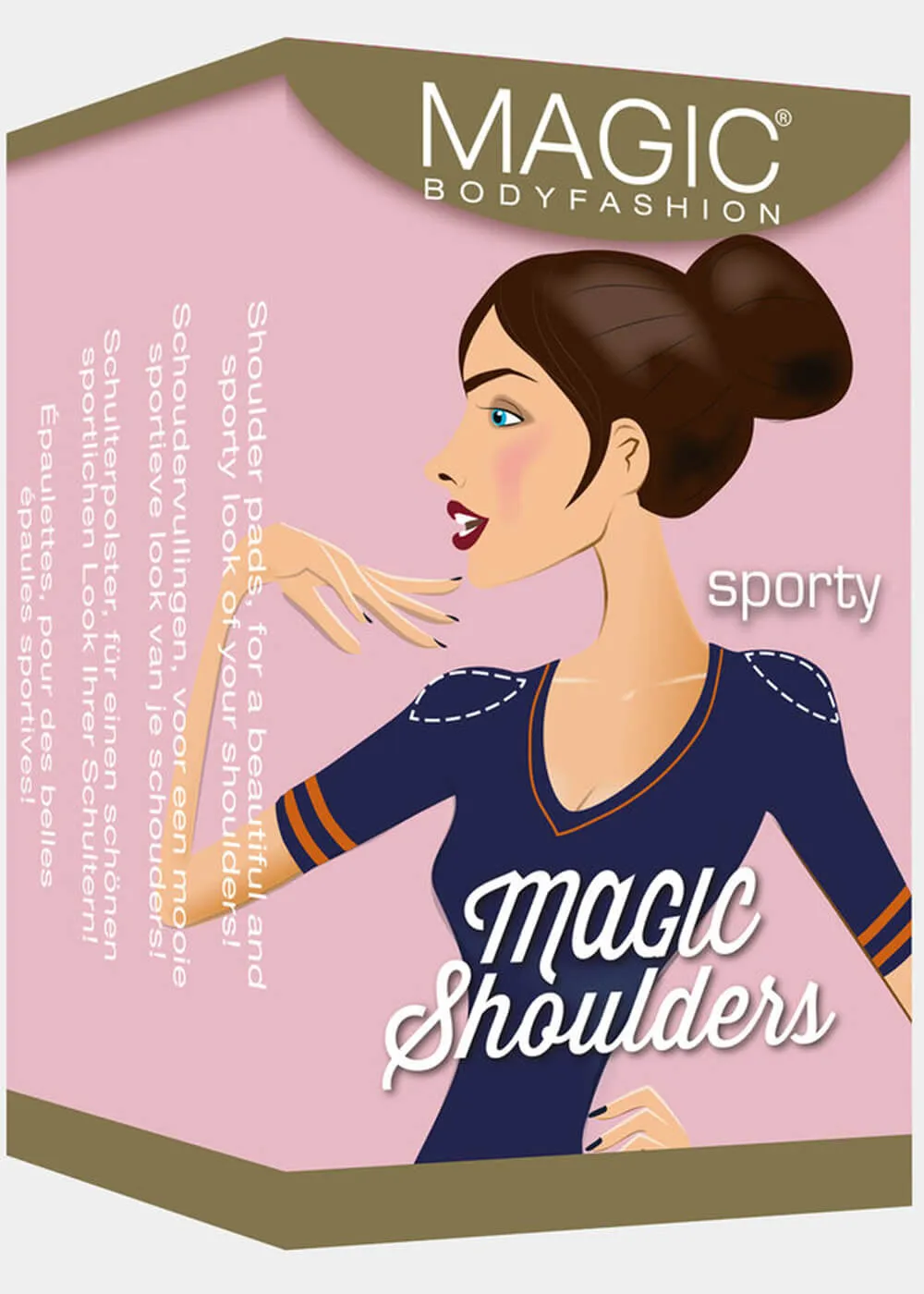 Magic Bodyfashion Sporty Latte Shoulder Pads