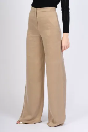 Max Mara Beige Satin Gardena Pants Women