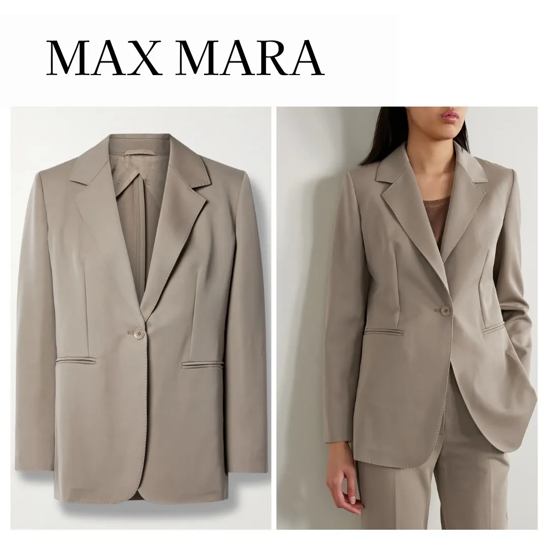 MaxMara | Wool Plain Office Style Formal Style Cardigans