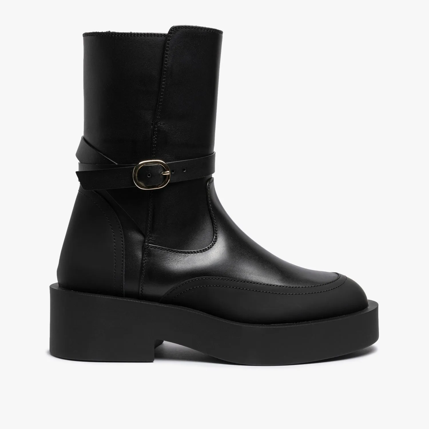 Melania | Women's leather ankle boot - Google SEO optimized words: leather ankle boot, women's boot.