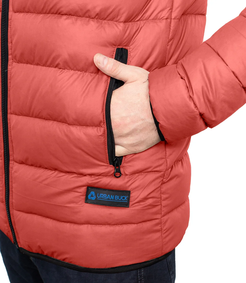 Men's Premium Rust Puffer Jacket