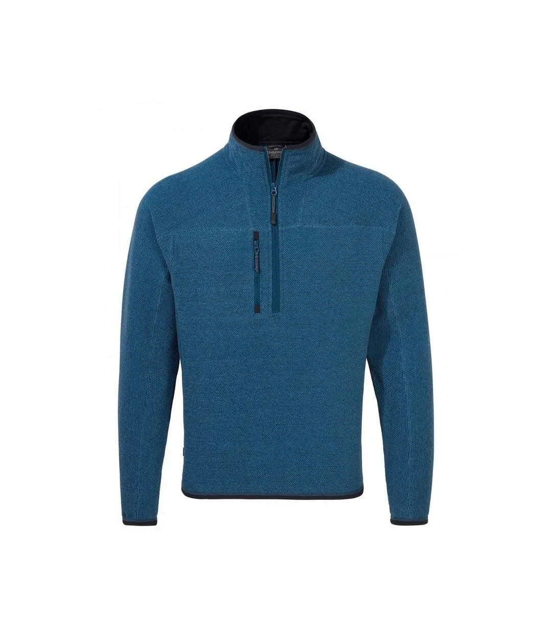 Mens expert active marl half zip fleece top poseidon blue Craghoppers