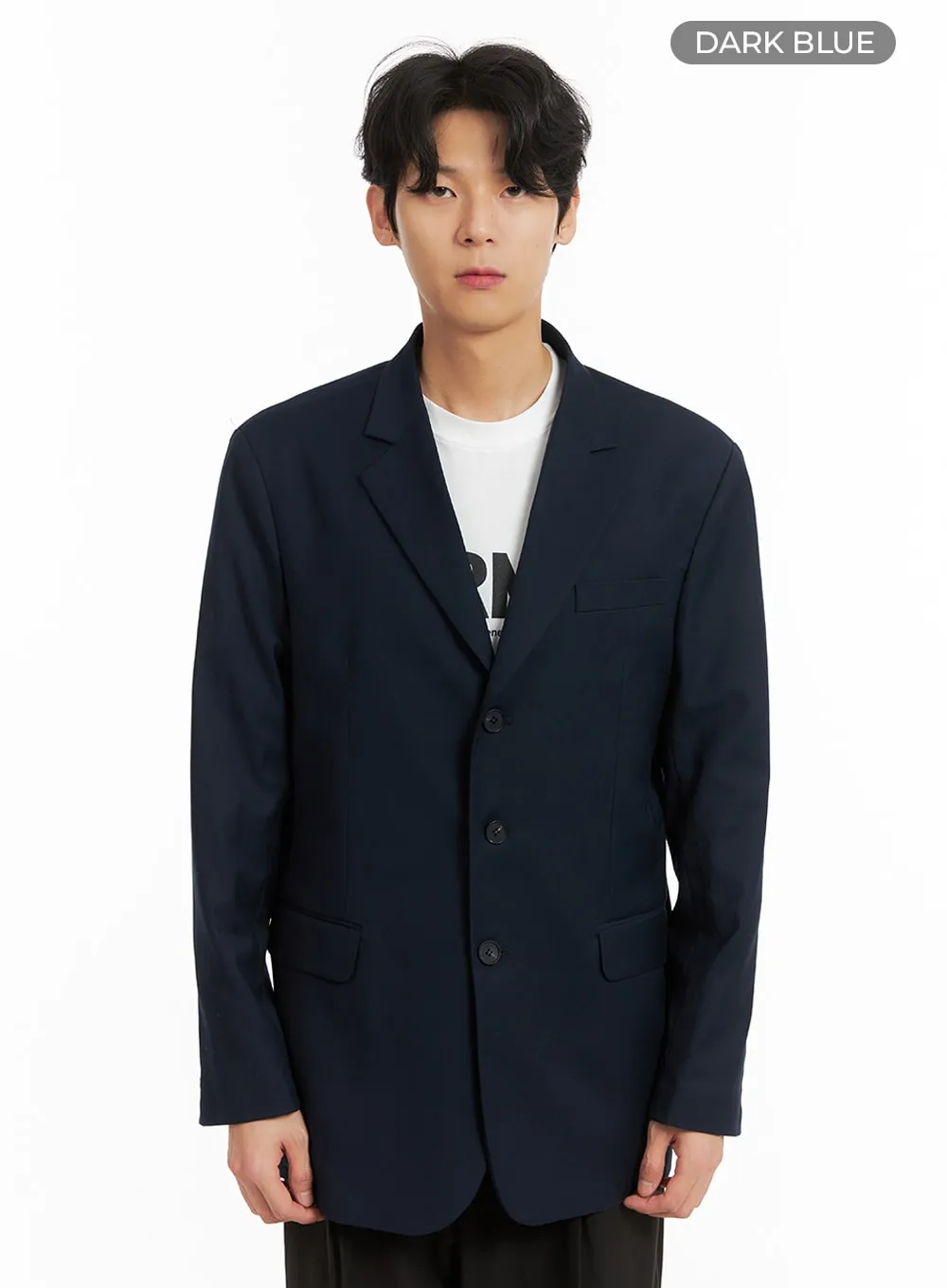 Men's Oversized Button Blazer