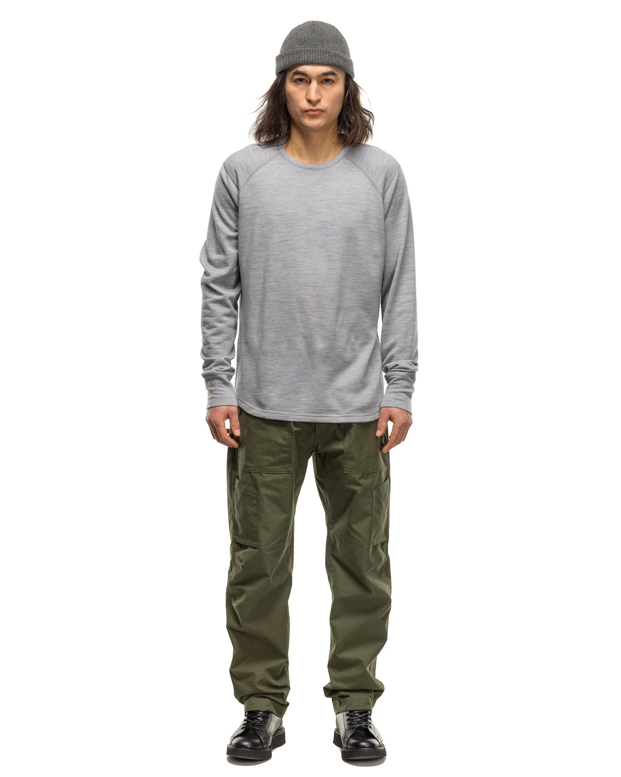 Merino Wool Crewneck Sweatshirt - Heather Grey