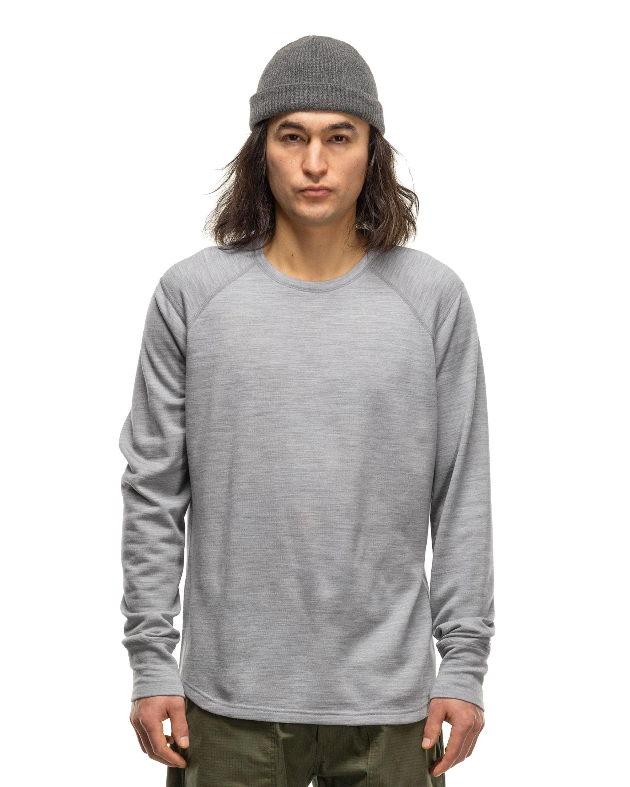 Merino Wool Crewneck Sweatshirt - Heather Grey