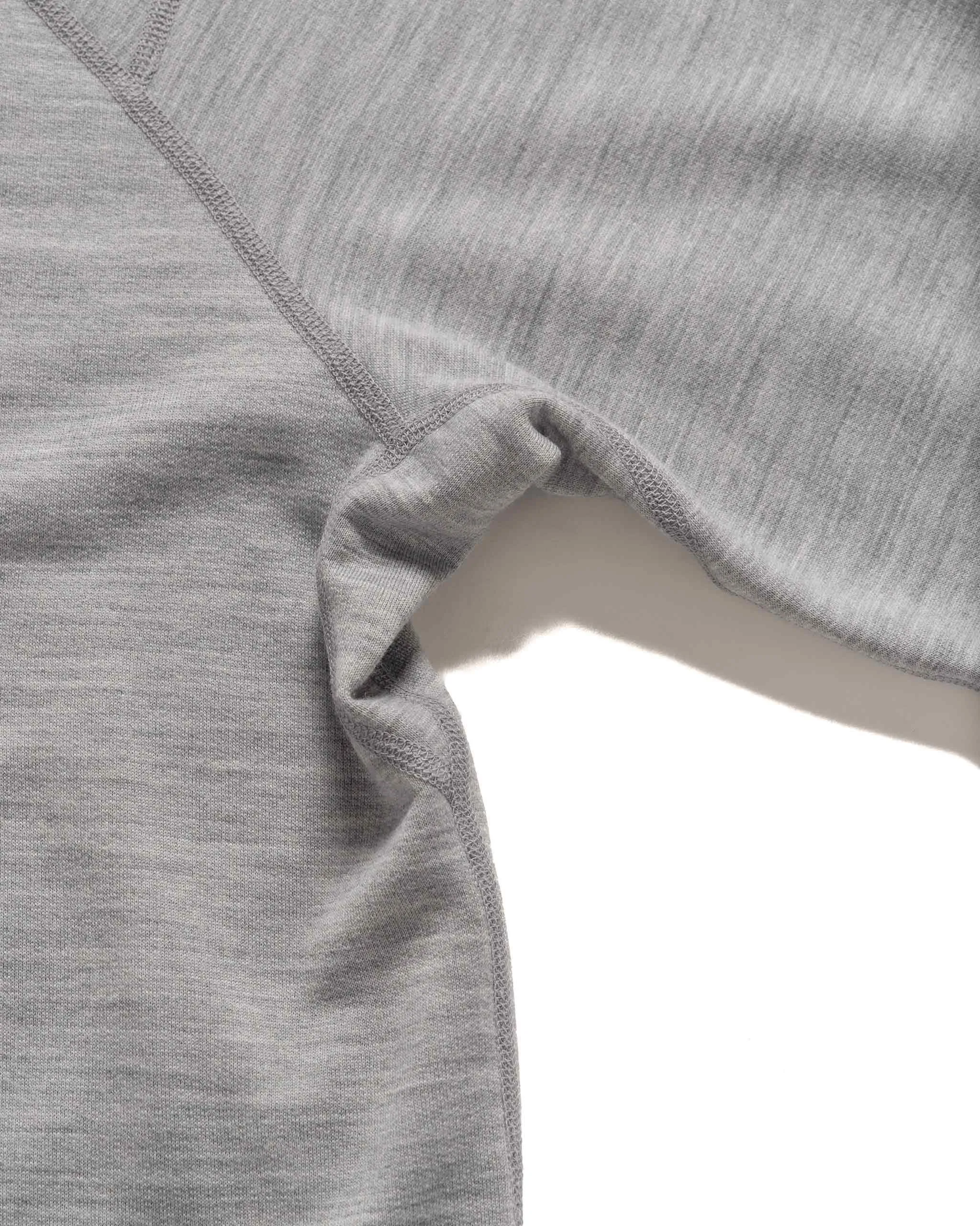 Merino Wool Crewneck Sweatshirt - Heather Grey