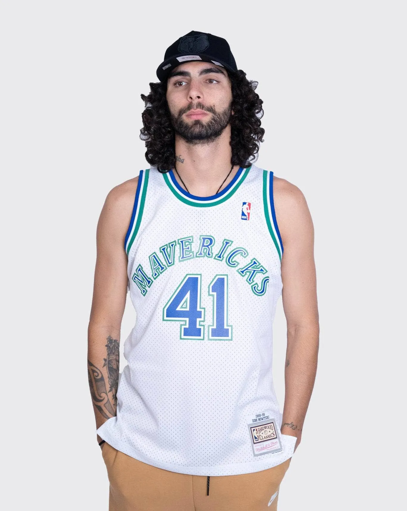 Mitchell Ness Mavericks Dirk Nowitzki 98 99 Swing Jersey