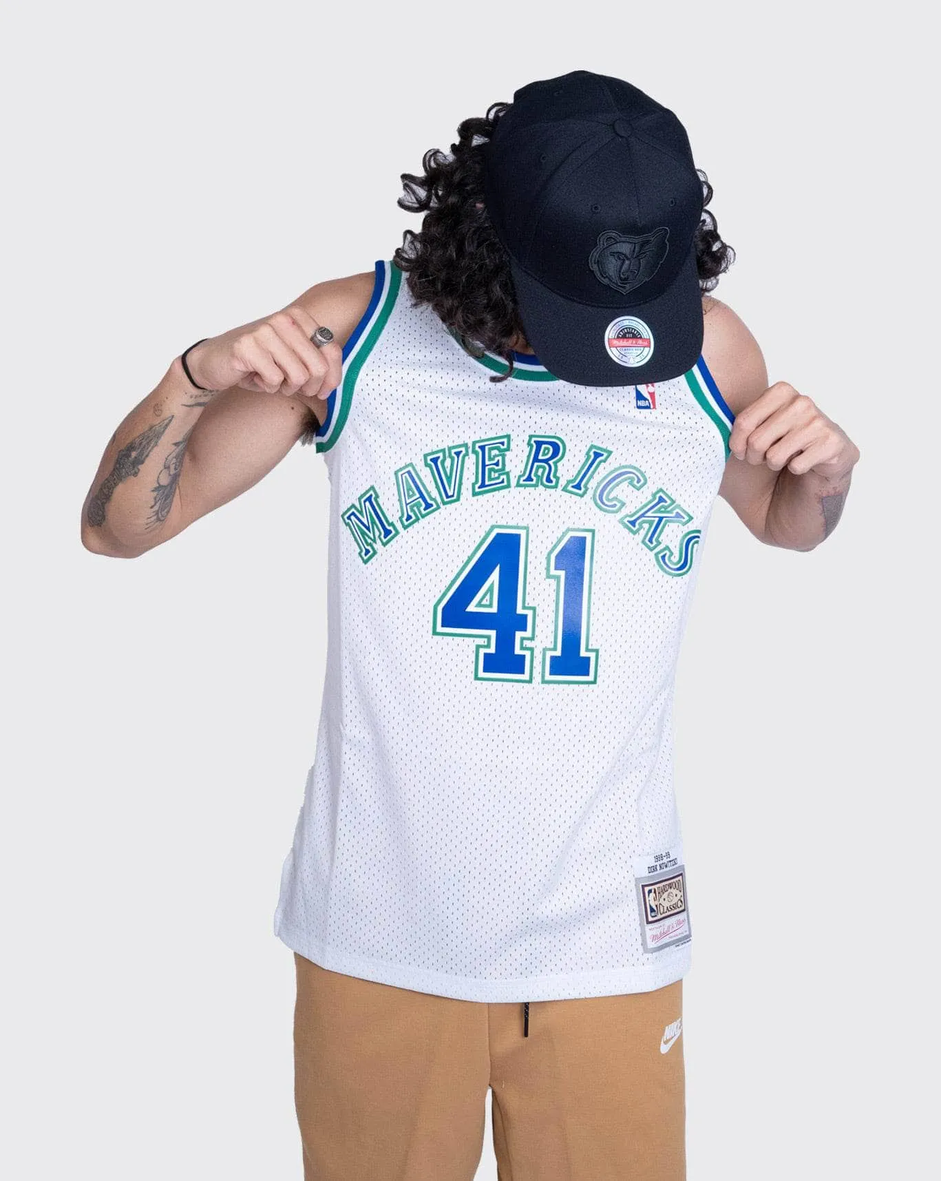 Mitchell Ness Mavericks Dirk Nowitzki 98 99 Swing Jersey