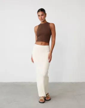 Nate Maxi Skirt Cream