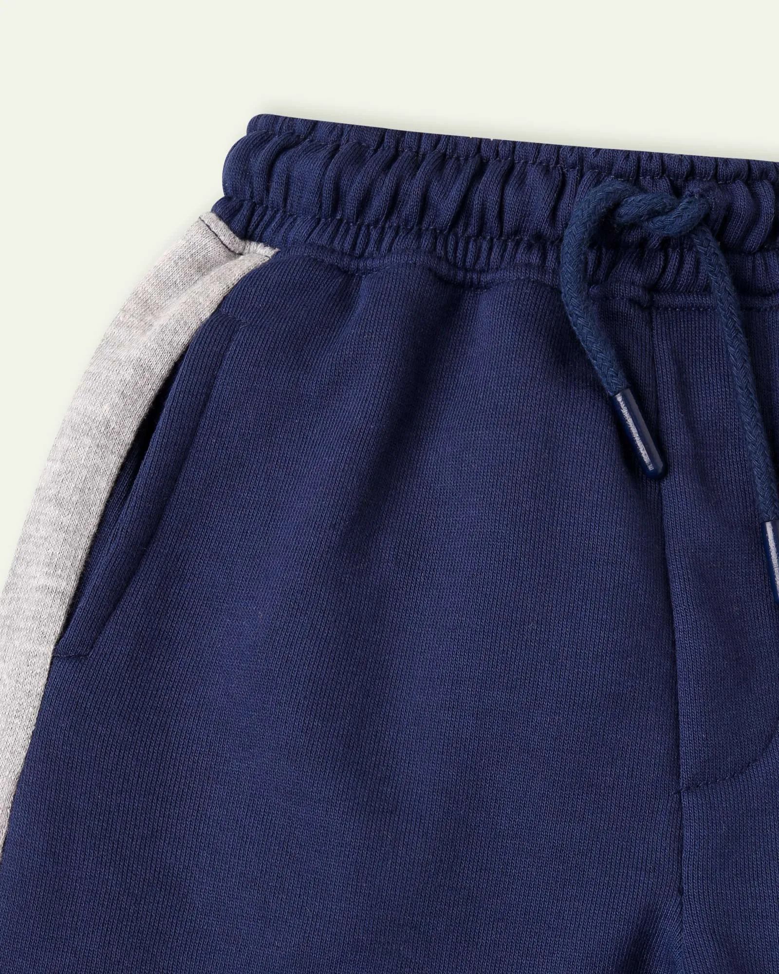 navy blue knit shorts