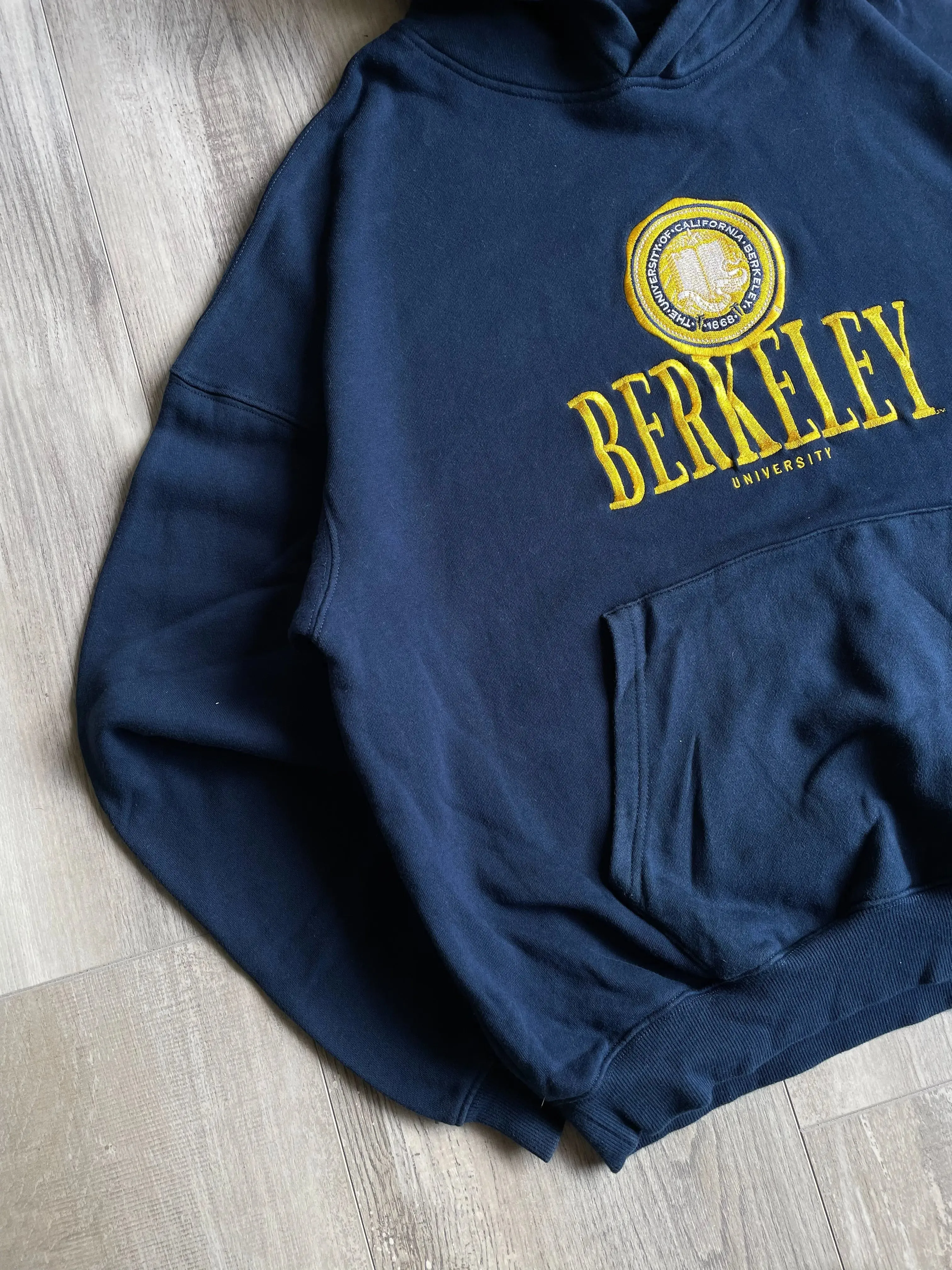 NCAA Uni Stack Berkeley Logo Navy Hoodie - M