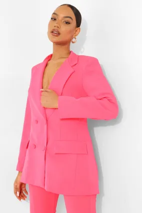 Neon Double Breasted Tailored Blazer