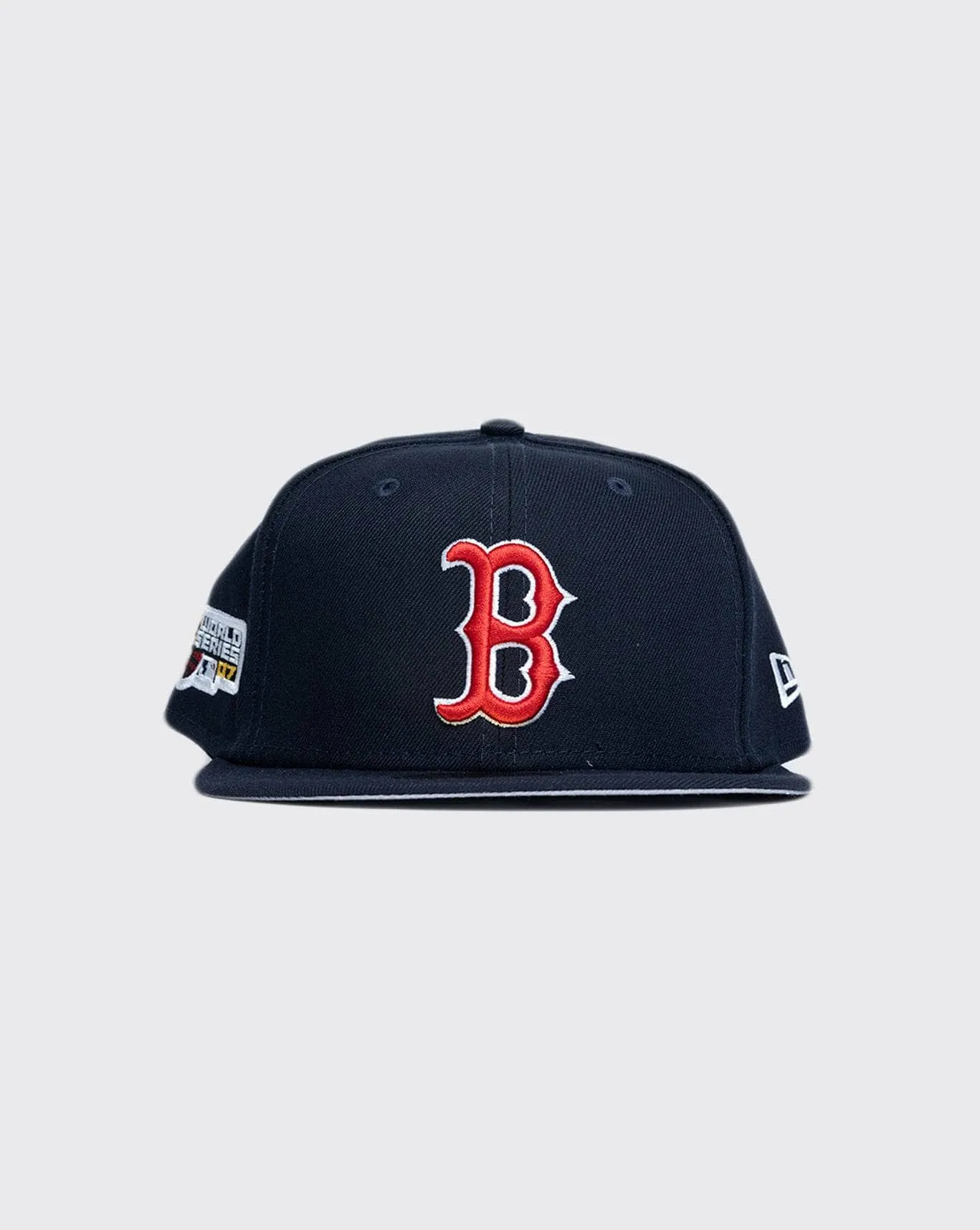 new era boston red socks fitted hat with side patch