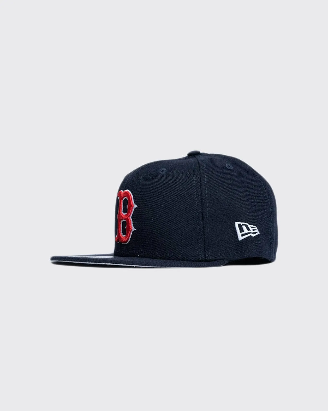 new era boston red socks fitted hat with side patch