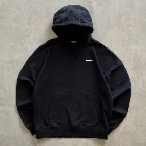 Nike Black Mini Swoosh Hoodie - L