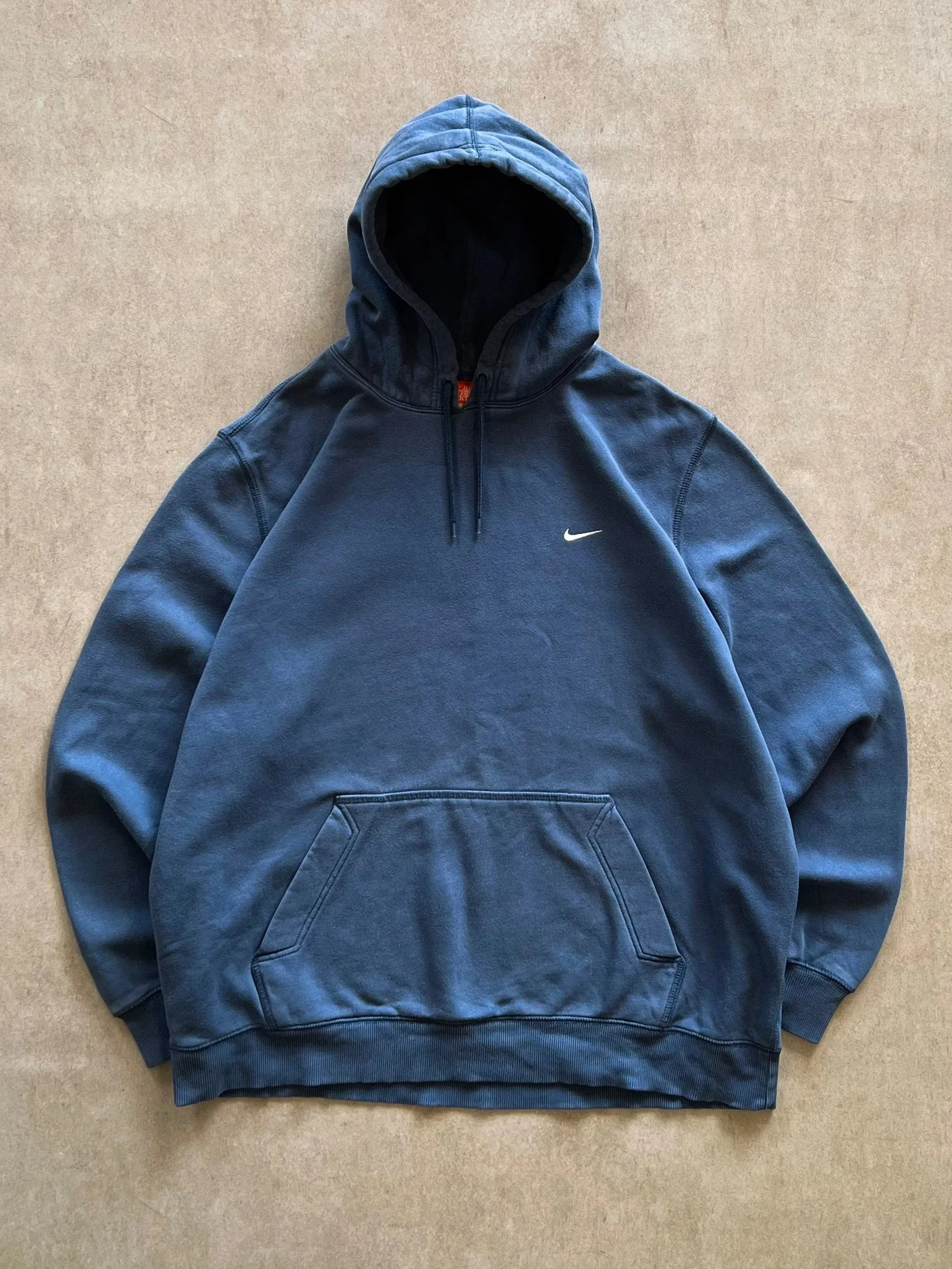 Nike Blue Mini Swoosh Hoodie - XXL