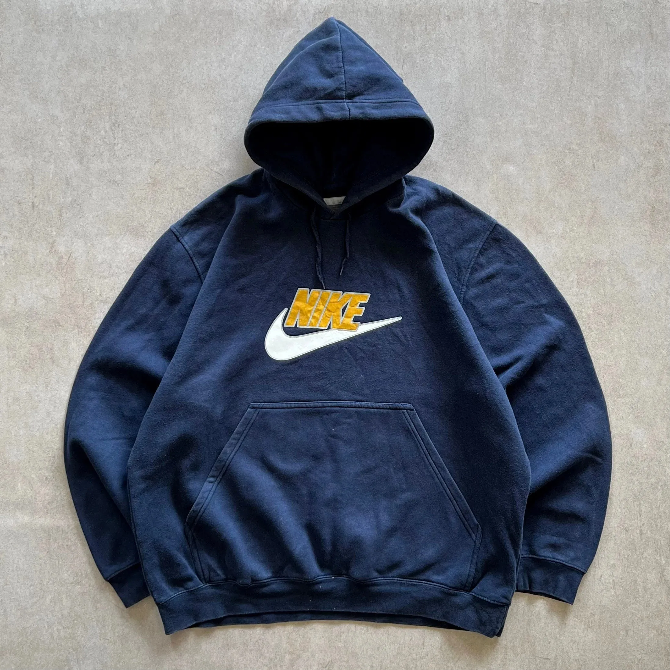 Nike Navy Graphic Logo Hoodie - XL