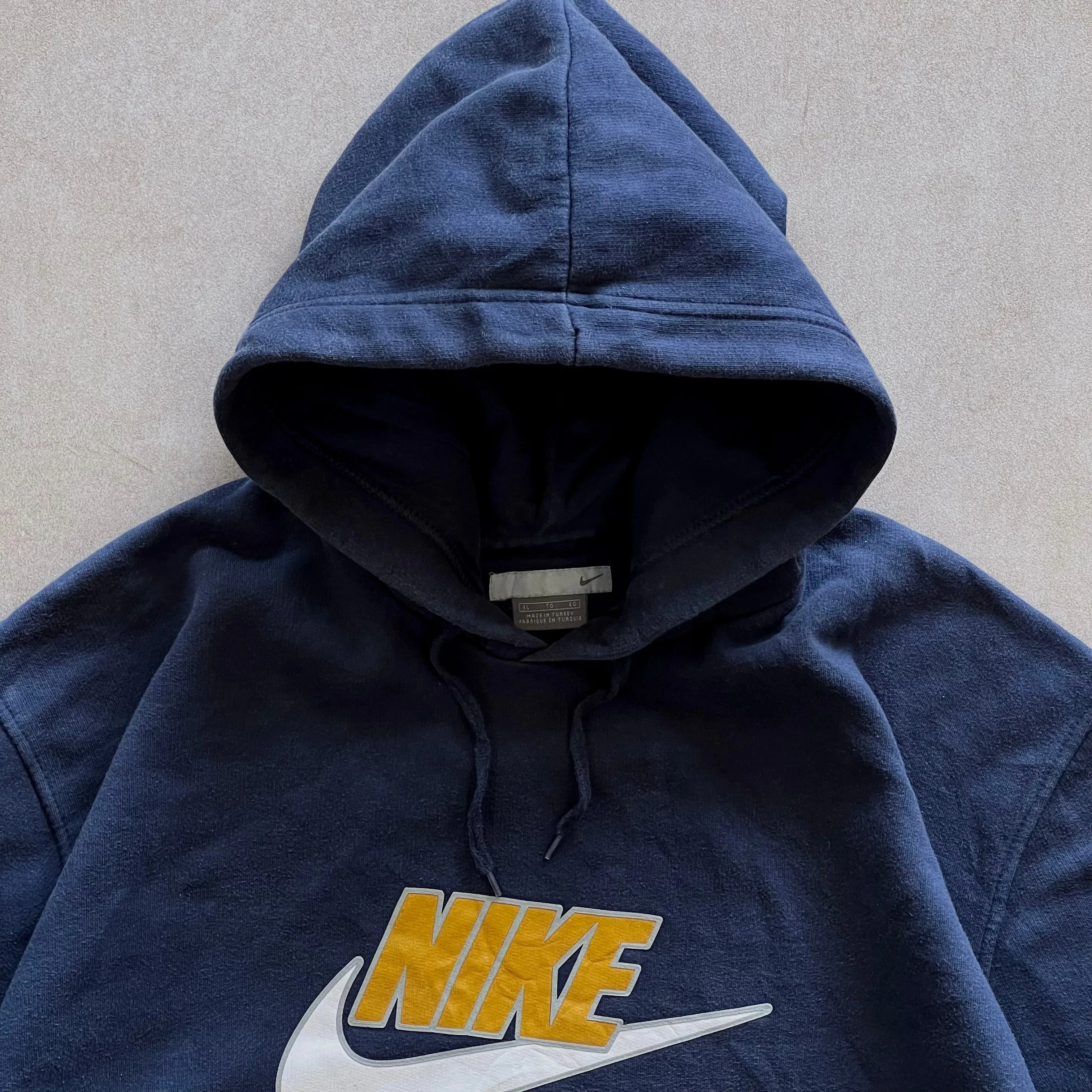 Nike Navy Graphic Logo Hoodie - XL