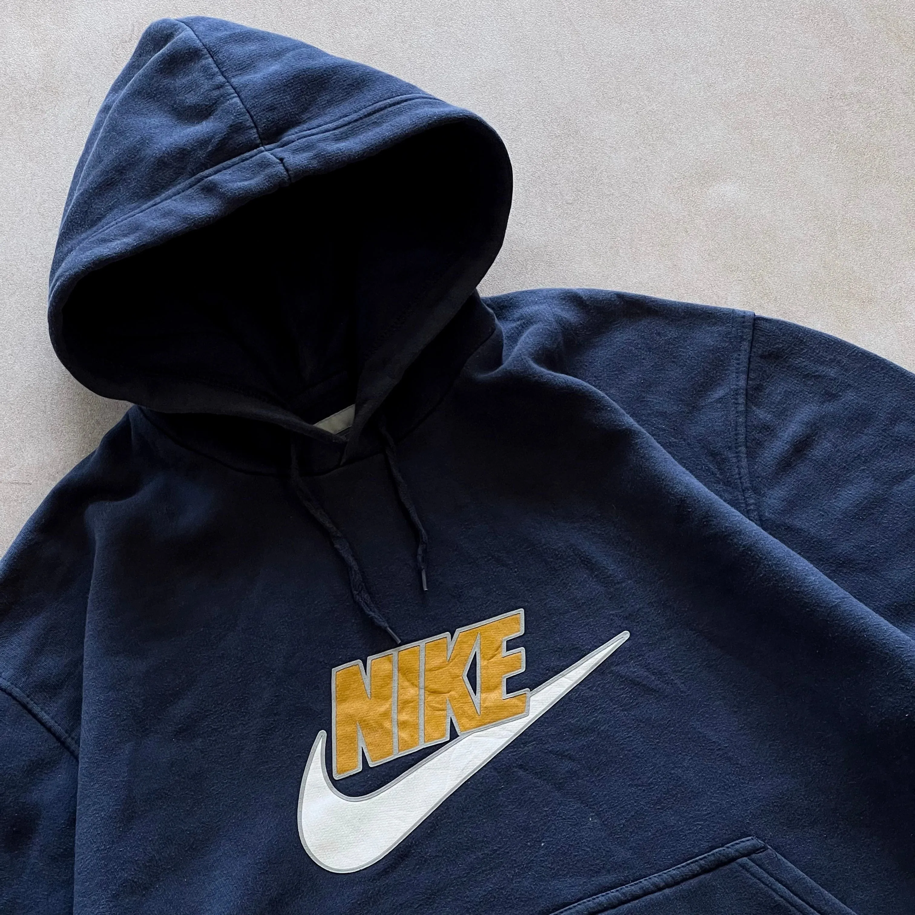 Nike Navy Graphic Logo Hoodie - XL