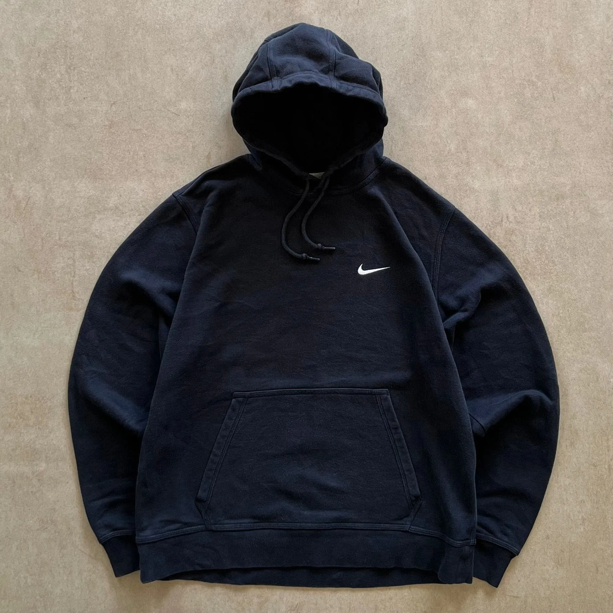 Nike Navy Mini Swoosh Hoodie - L