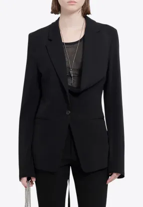 Nova Single-Breasted Asymmetric Blazer