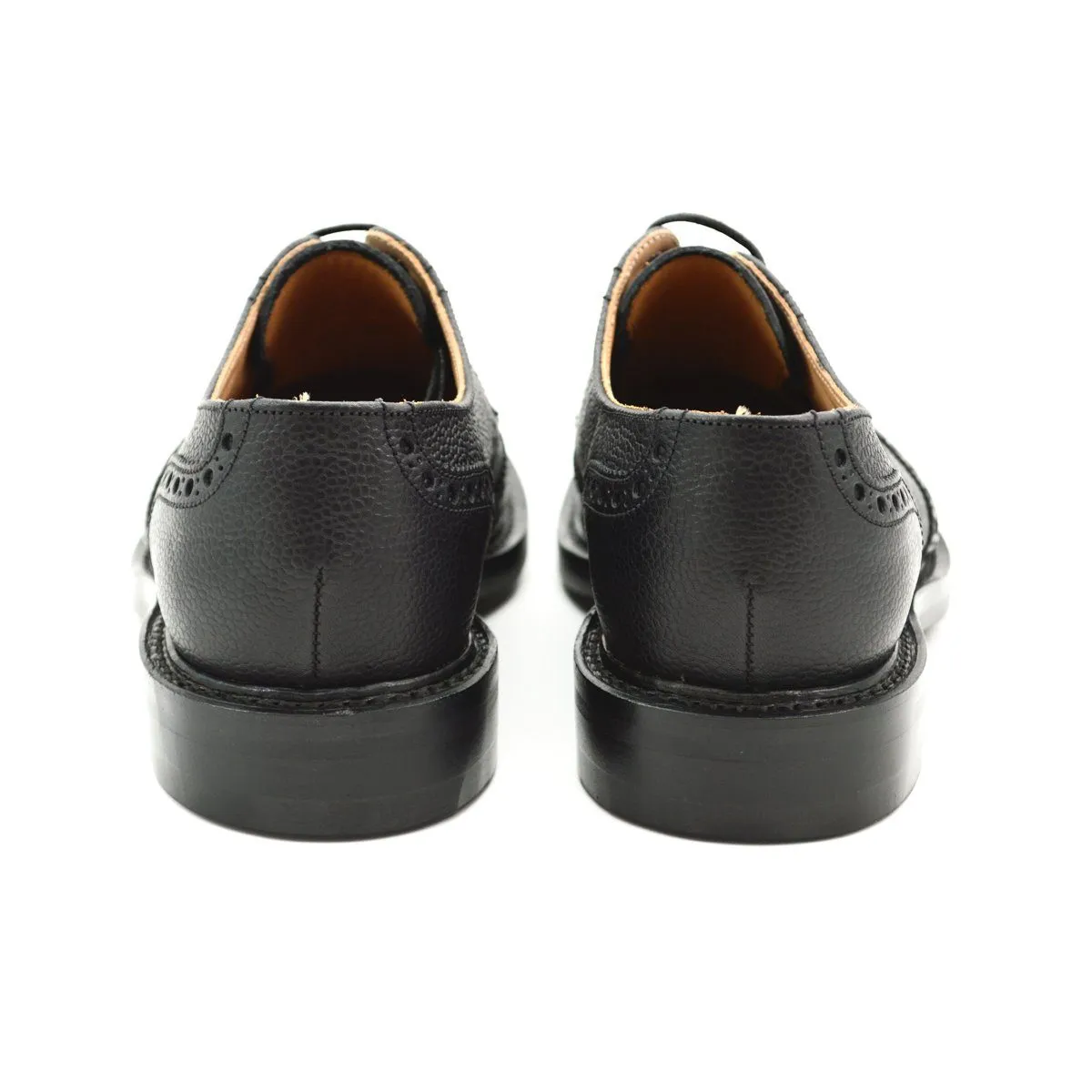 NPS WILSON Black Grain Brogue Shoes with Itshide Sole