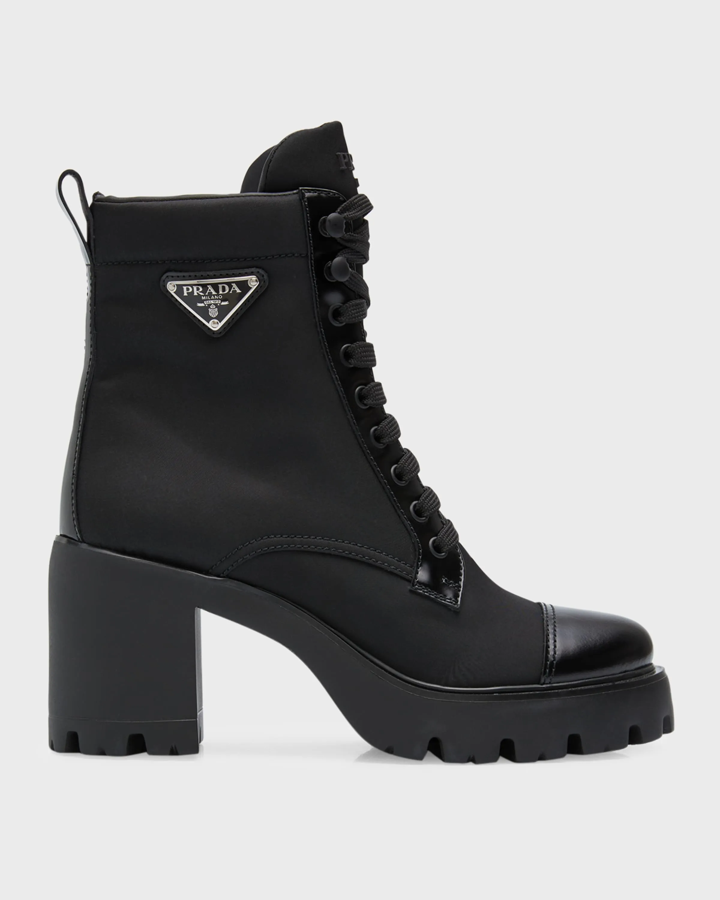 Nylon Lace-Up Combat Boots