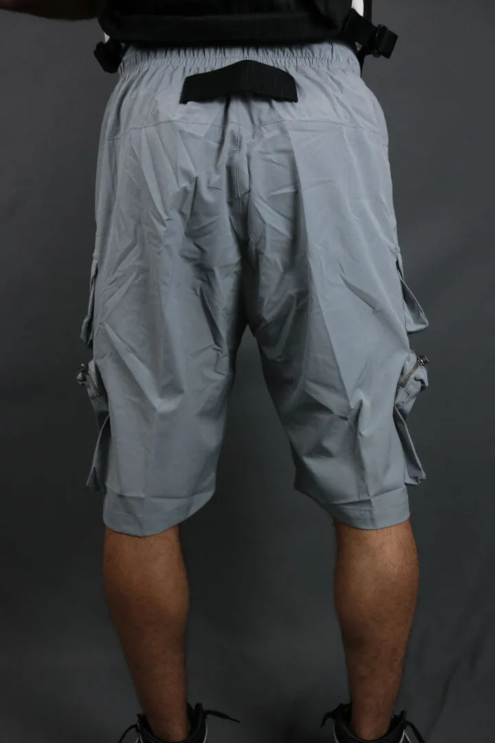 Nylon Tactical Cargo Shorts | Gray | Military Life Code