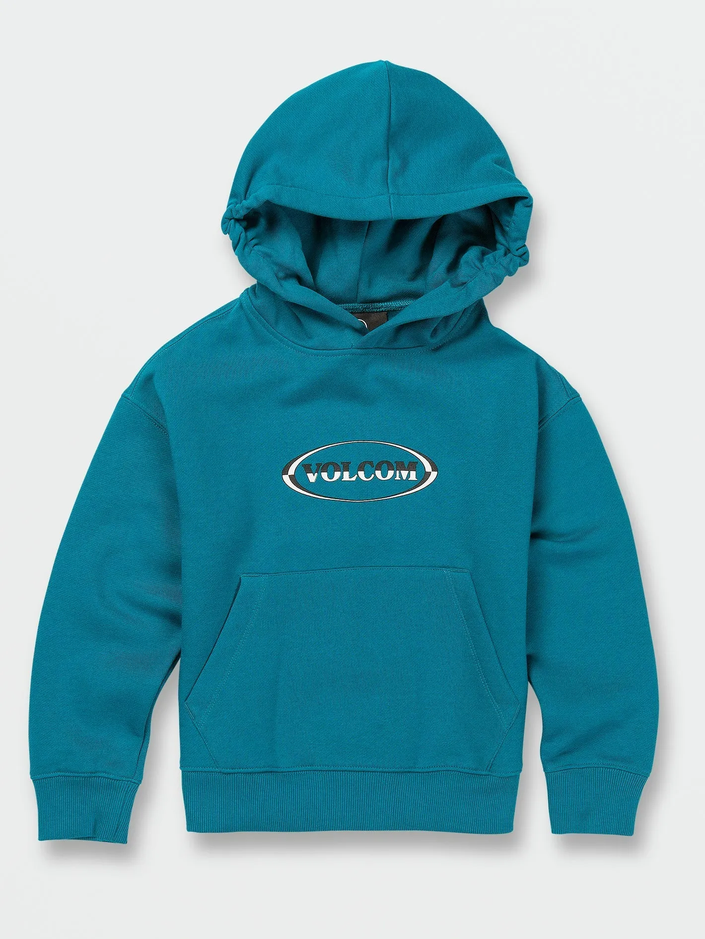 Ocean Teal Big Boys Hooded Pullover Sweatshirt