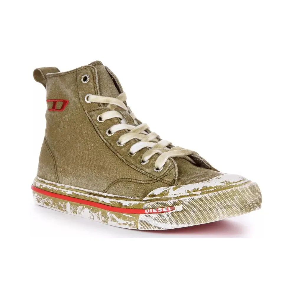 Olive Mid Sneakers for Men - Diesel Y02879P4751 S-Athos Collection