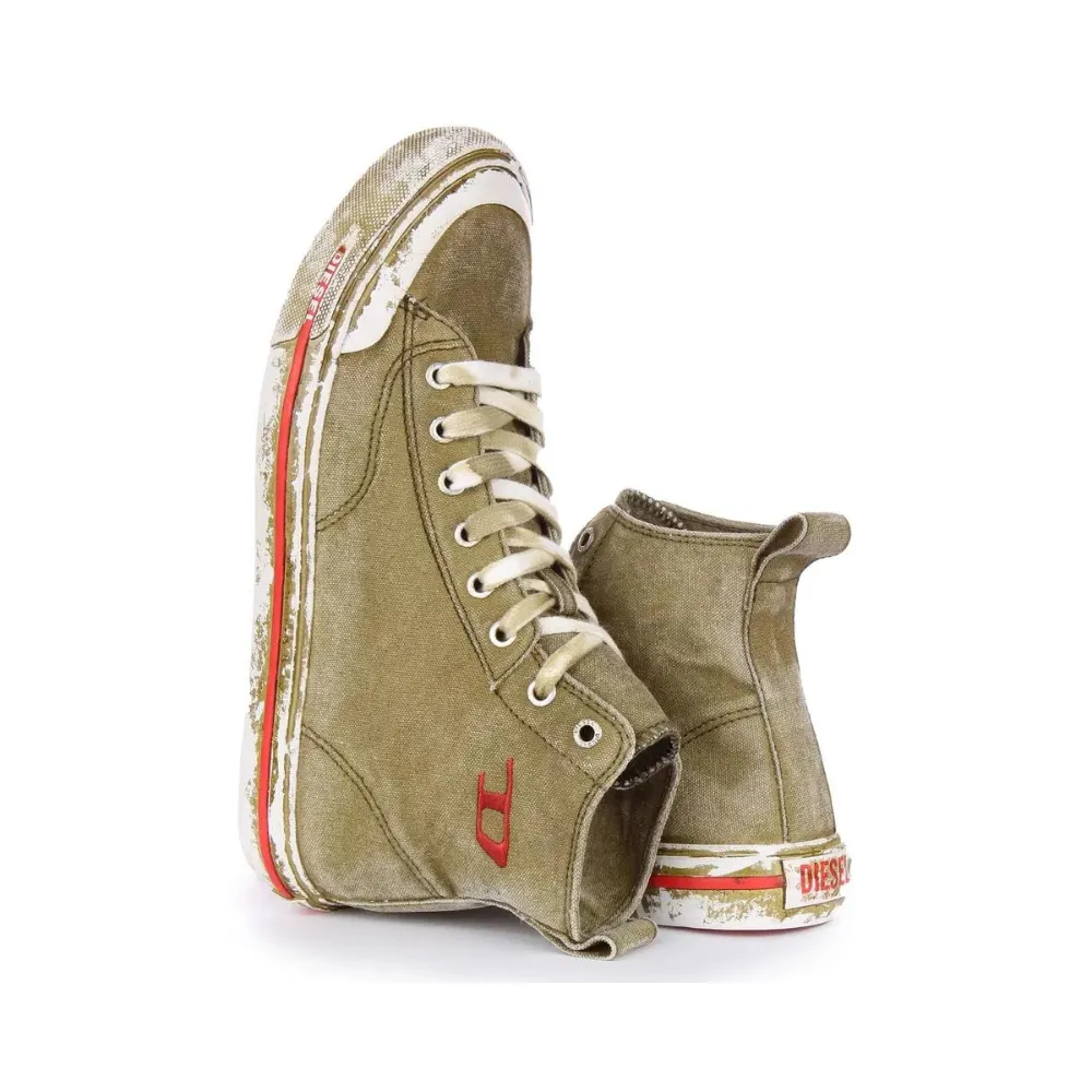 Olive Mid Sneakers for Men - Diesel Y02879P4751 S-Athos Collection