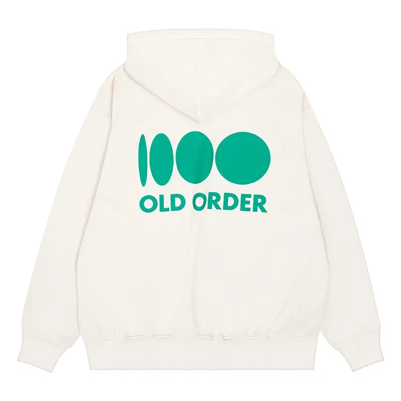 OO Embroidered Logo Zip Up Hoodie