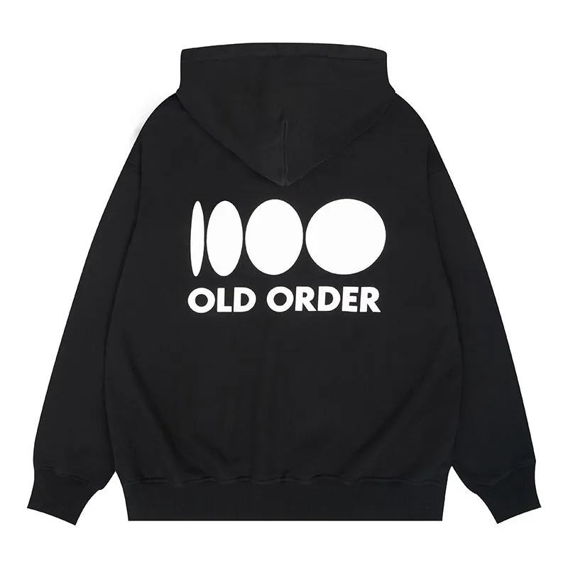 OO Embroidered Logo Zip Up Hoodie