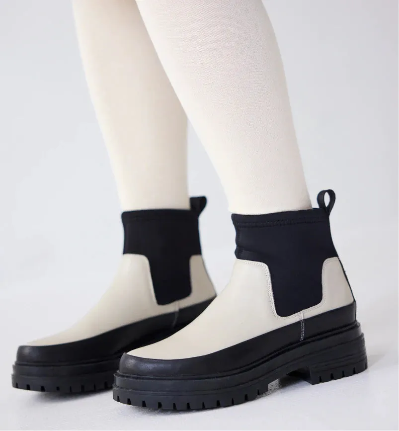 Orion Skies Leather Boot in Milk