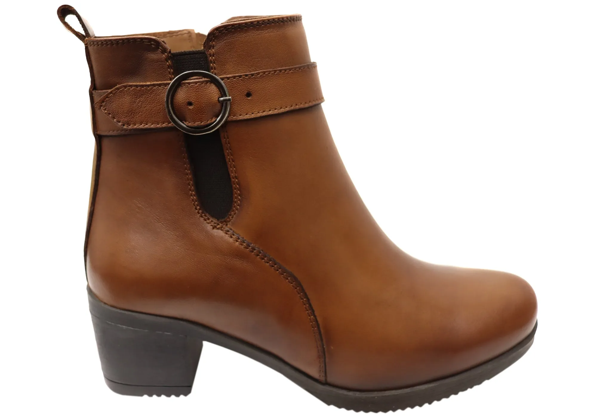 Orizonte Aquem Womens European Comfortable Leather Ankle Boots