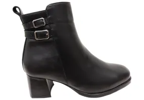 Orizonte Astara Womens European Comfortable Leather Ankle Boots