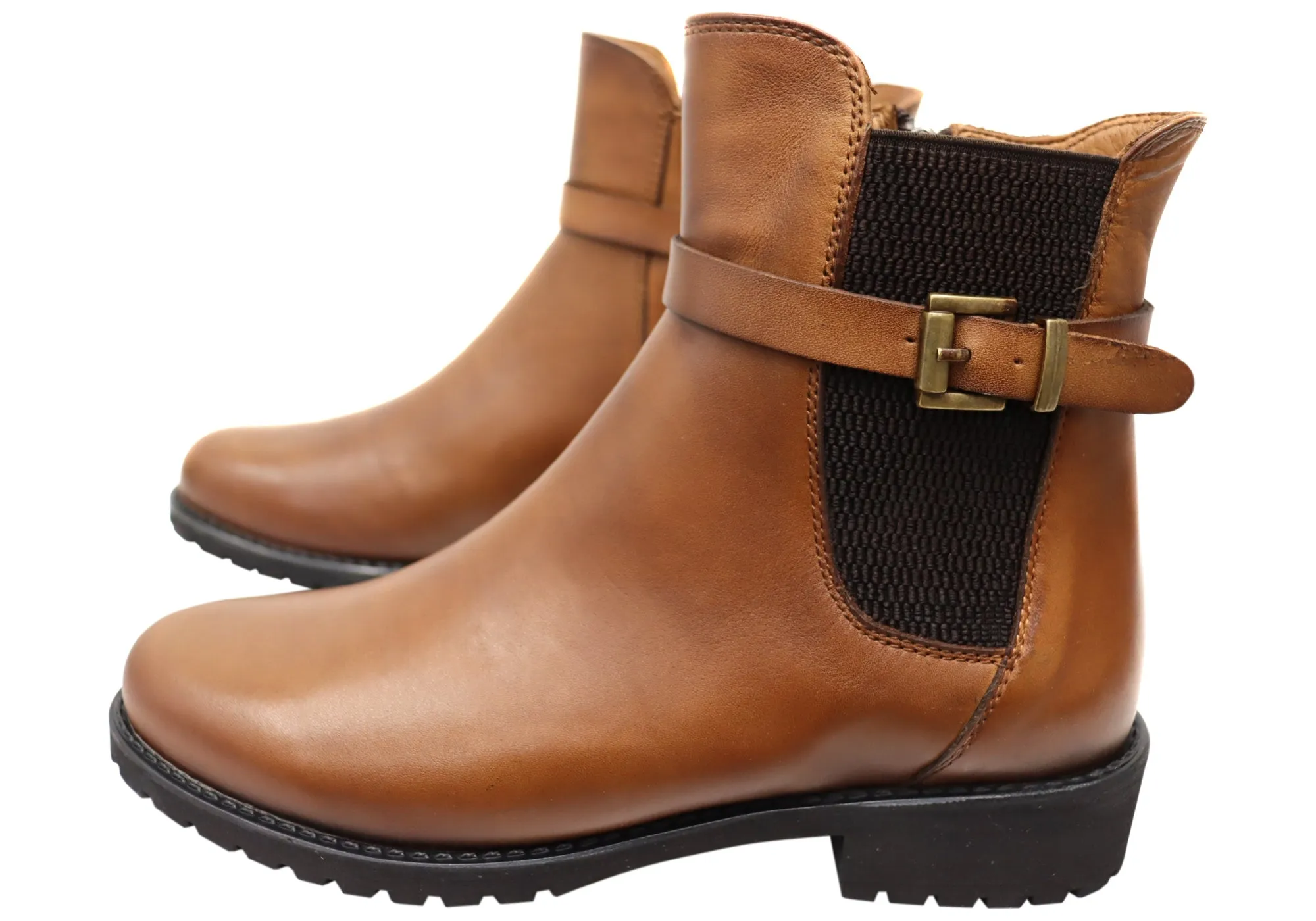 Orizonte Hampton Womens European Comfortable Leather Ankle Boots