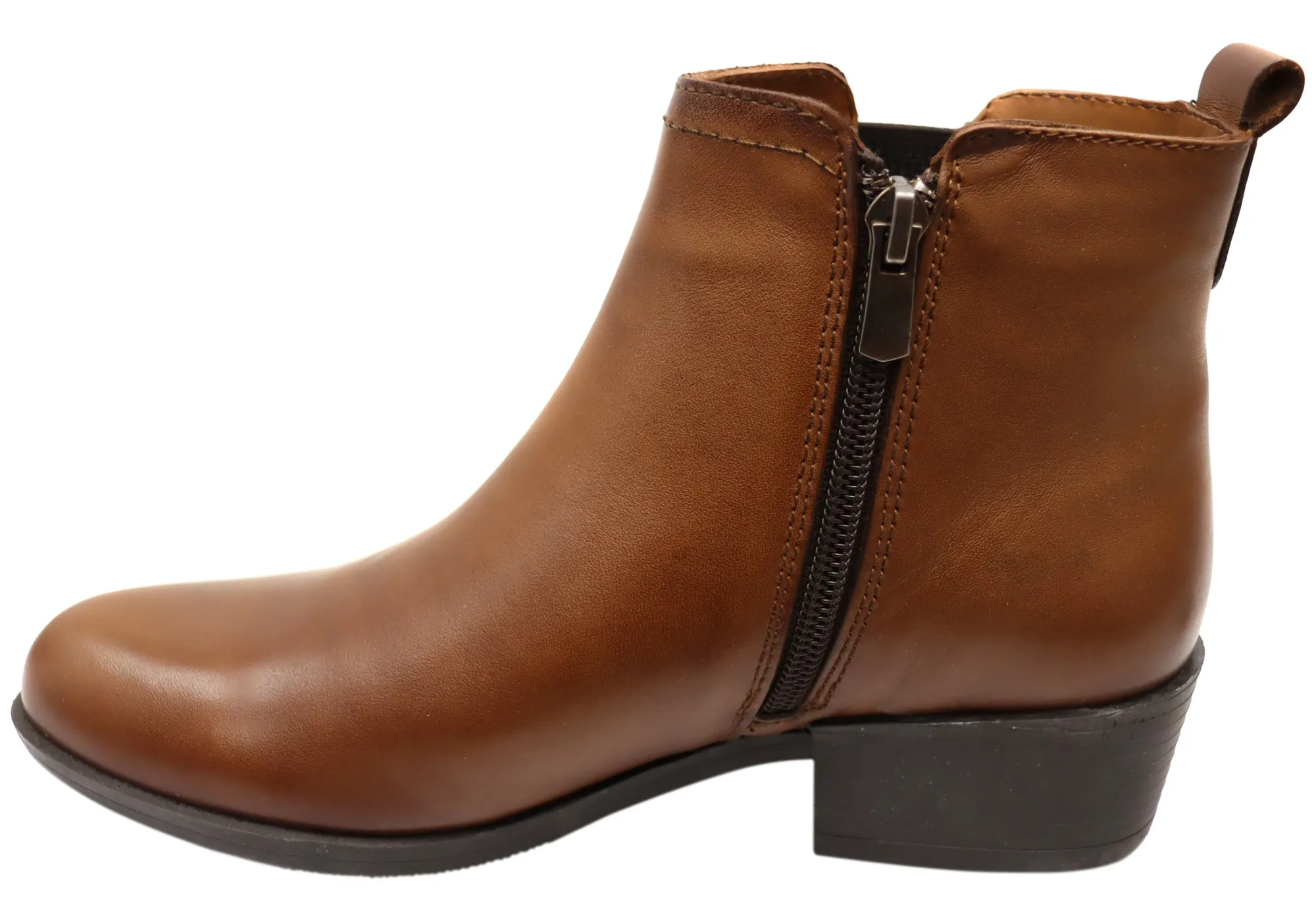 Orizonte Questa Womens European Comfortable Leather Ankle Boots