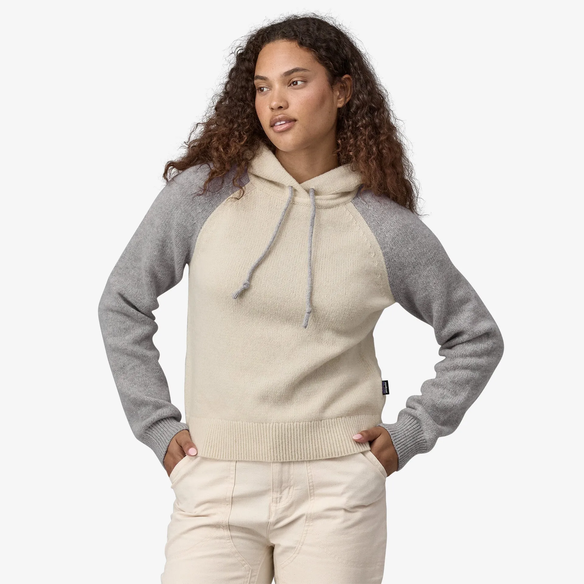 Patagonia W's Recycled Wool-Blend Hooded P/O Sweater