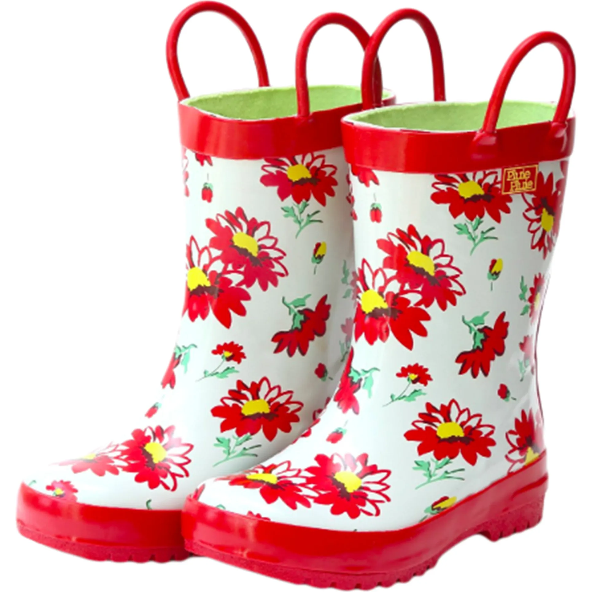 Pluie Pluie Rain Boots, Red Flower