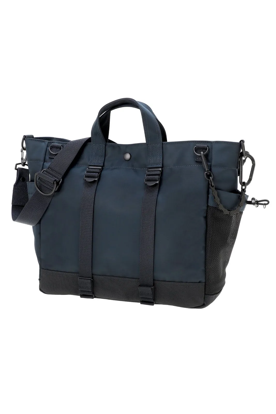 POTR Ride 2Way Tote Bag (S) with Bicycle Chain - Navy Blue