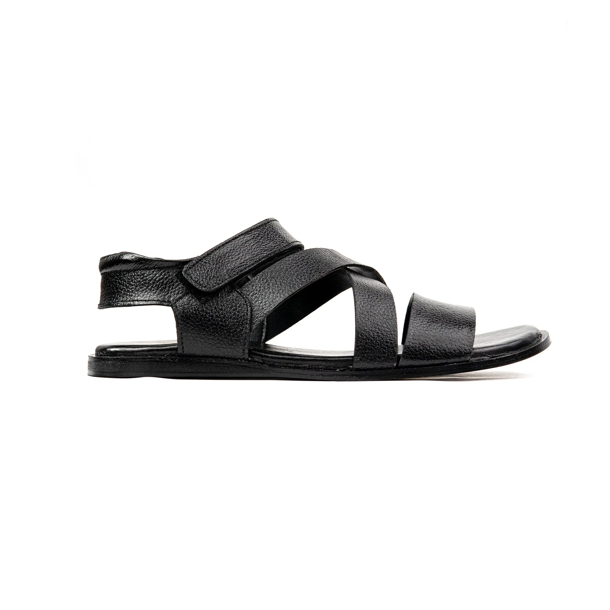 Premium Leather Cross Strap Sandals