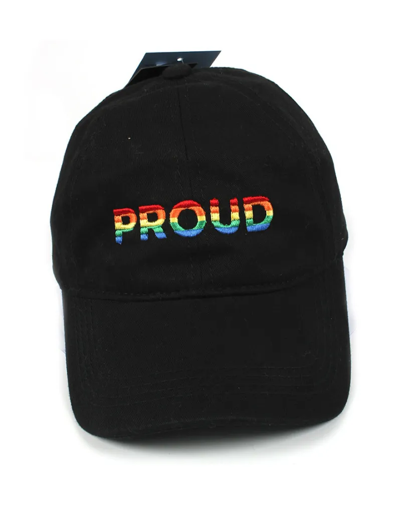 proud rainbow ball cap