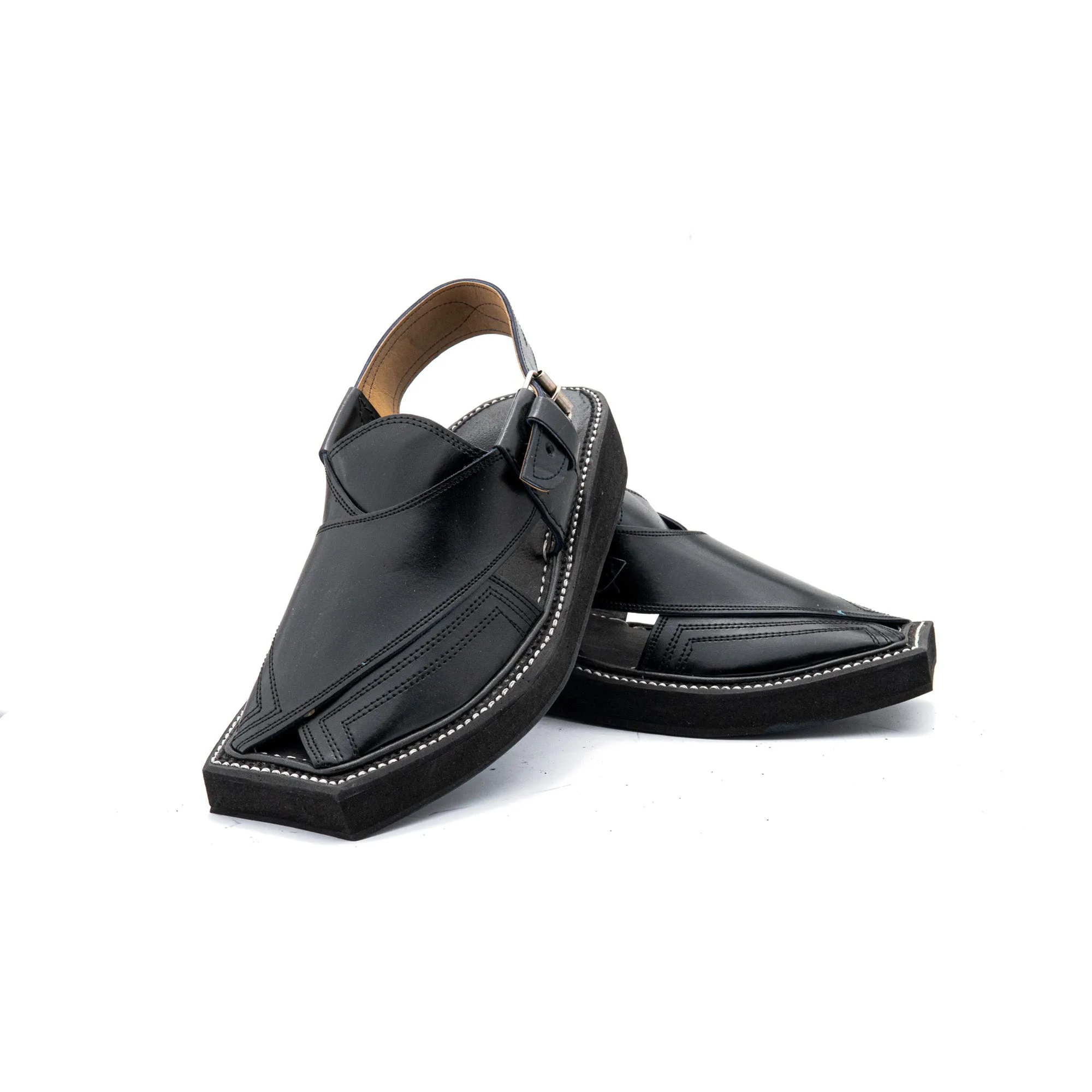 Pure Leather Peshawari Chappal - H35