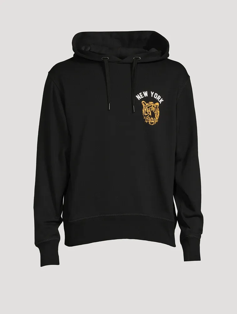 RAG BONE New York Tiger Cotton Hoodie