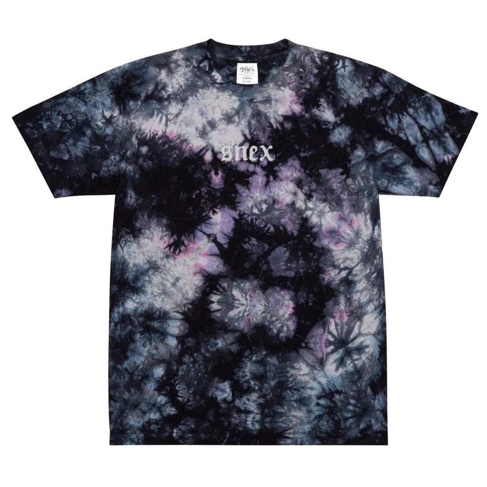 Result: Snex Tie Dye T-Shirt with Oversized Embroidery