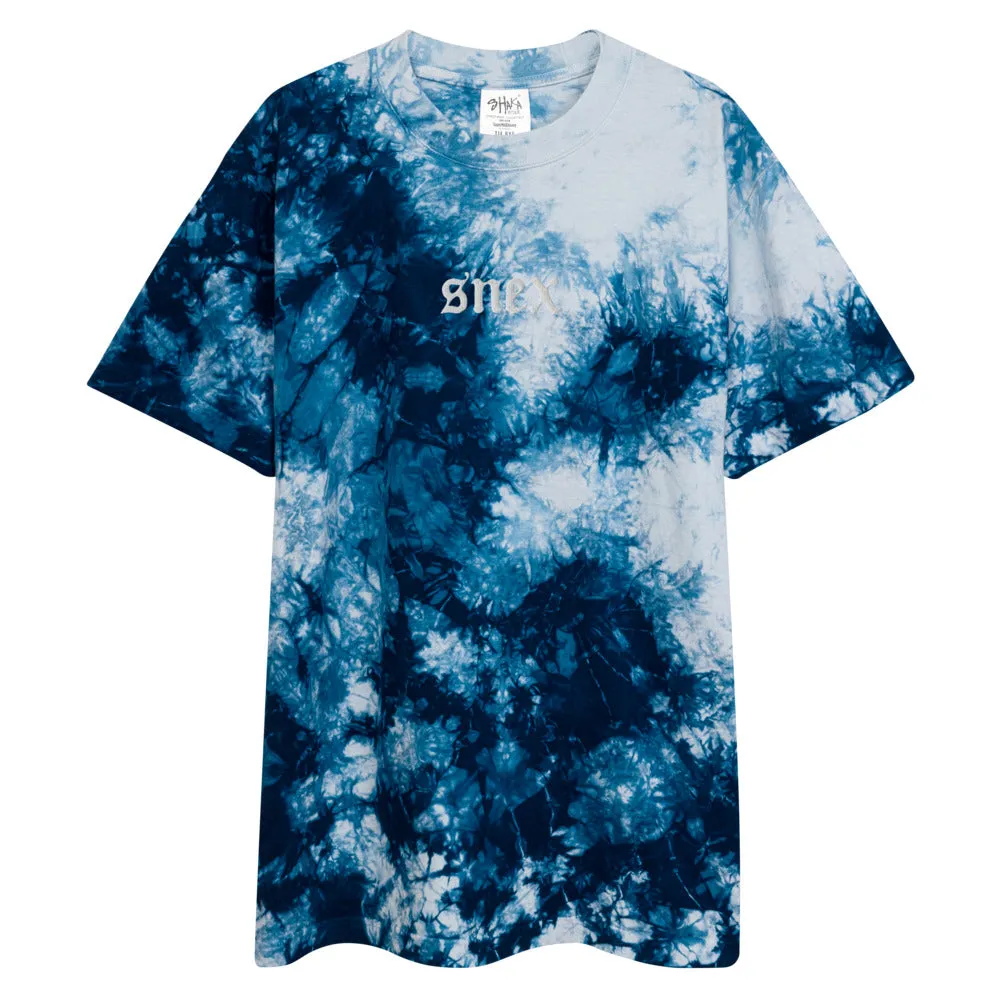 Result: Snex Tie Dye T-Shirt with Oversized Embroidery