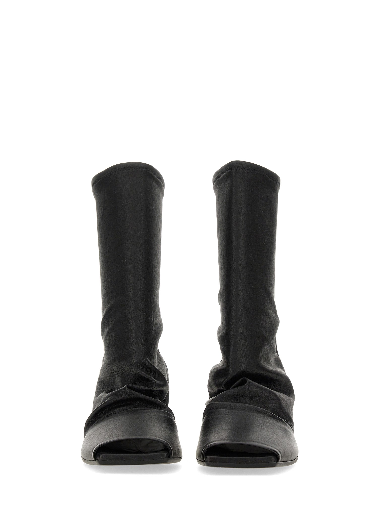 Rick Owens Stretch Leather Boot - High-Quality and Versatile Footwear