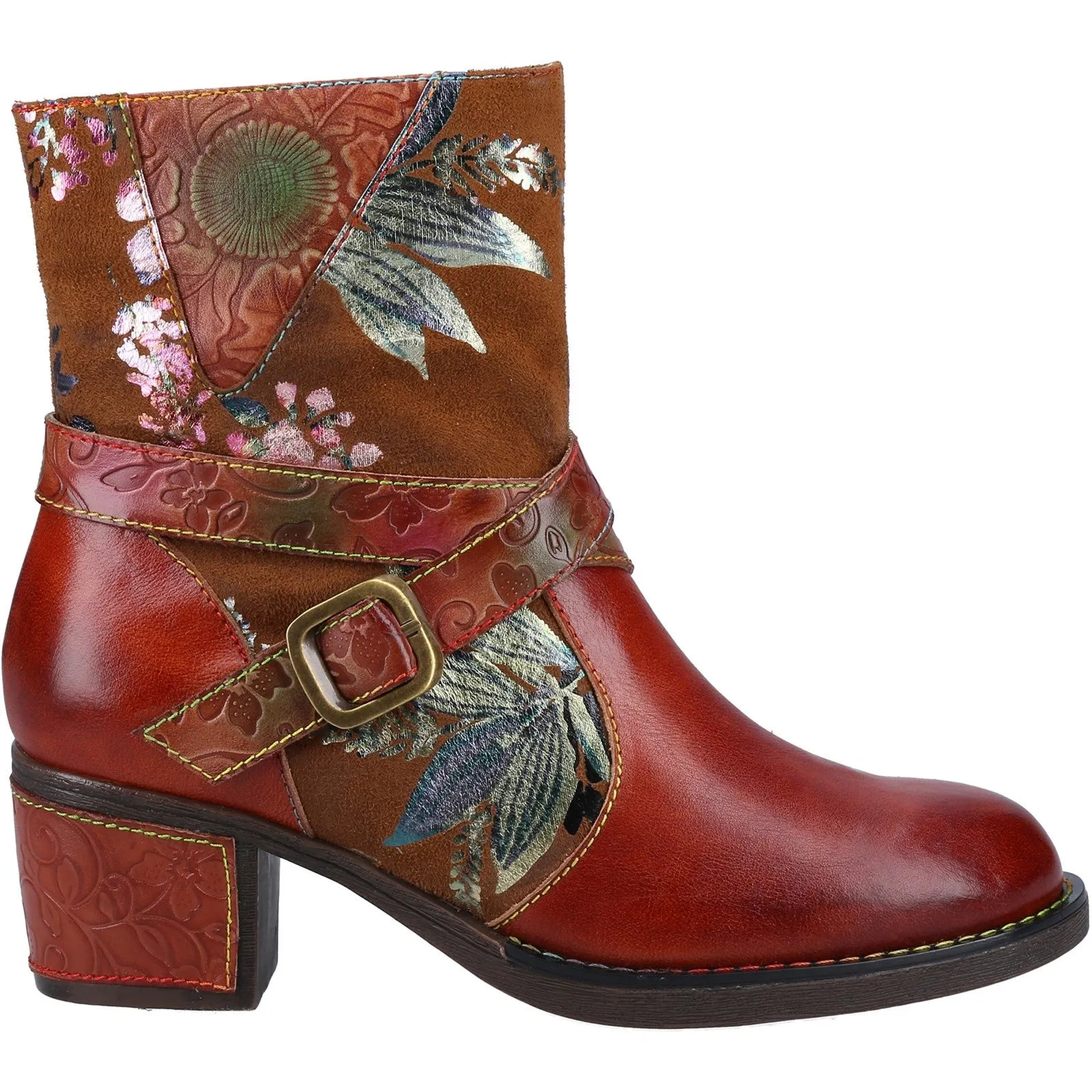 Riva Aisha Women's Floral Leather Boot